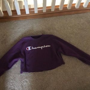 Champion slightly cropped crew neck sweatshirt